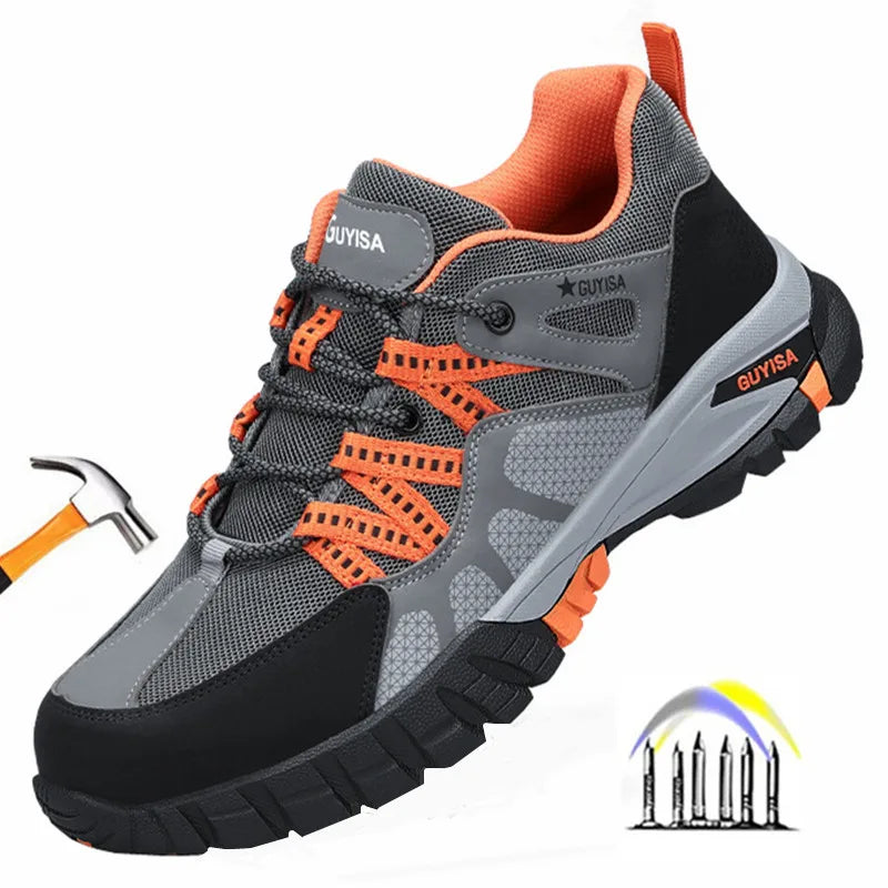 Scarpe Da Lavoro Con Punta In Acciaio Antinfortunistiche Da Uomo Antiscivolo Indistruttibili