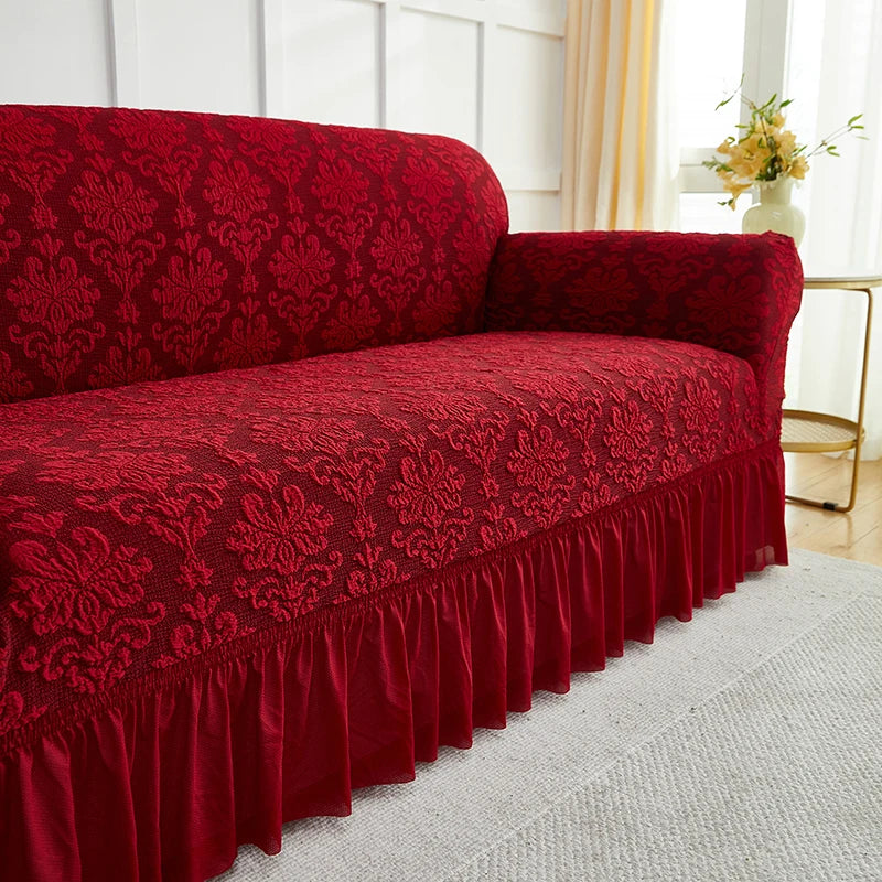 Fodera Divano A Fiori Stile Europeo Jacquard Copridivano Antiscivolo Protezione Per Mobili Soggiorno Decorazioni Casa