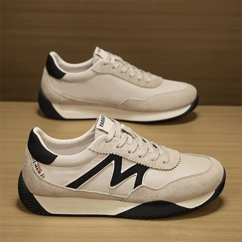 Sneakers Casual Uomo Designer Retro Scarpe Da Corsa In Microfibra Tessuto Pelle Traspirante Con Plateau Interno