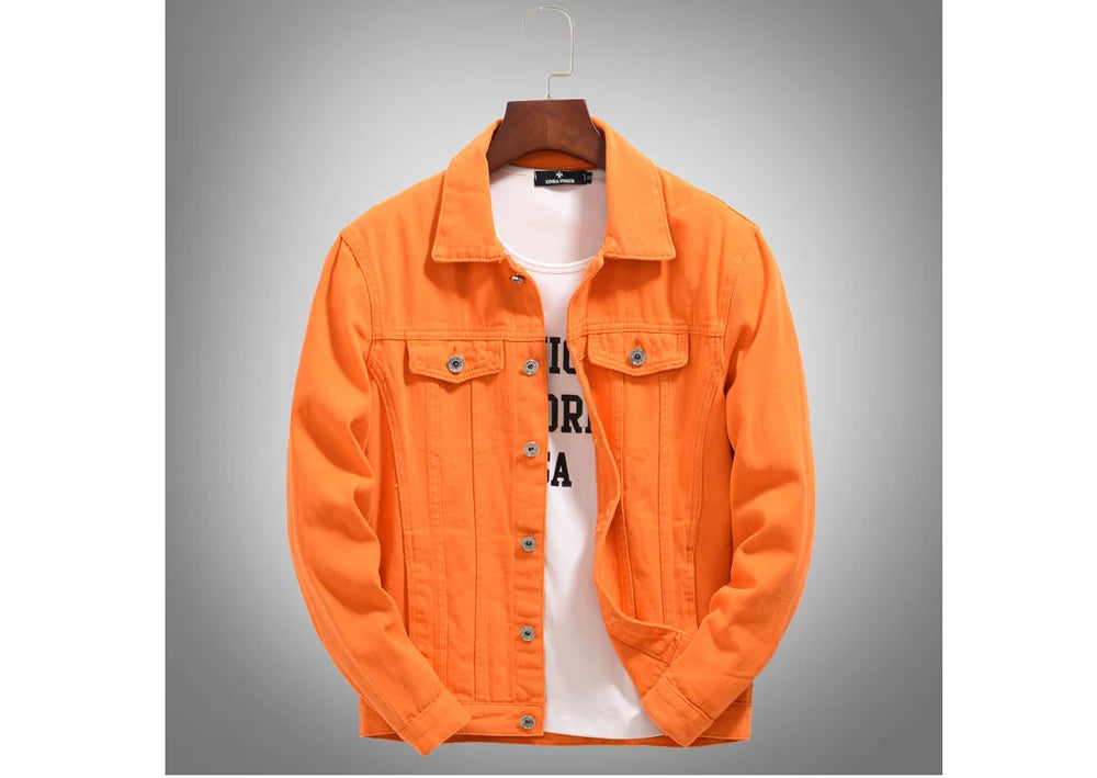 Giacche Di Jeans Da Uomo Primavera Autunno Casual Outdoor Cotone Punk Biker Hip Hop High Streetwear