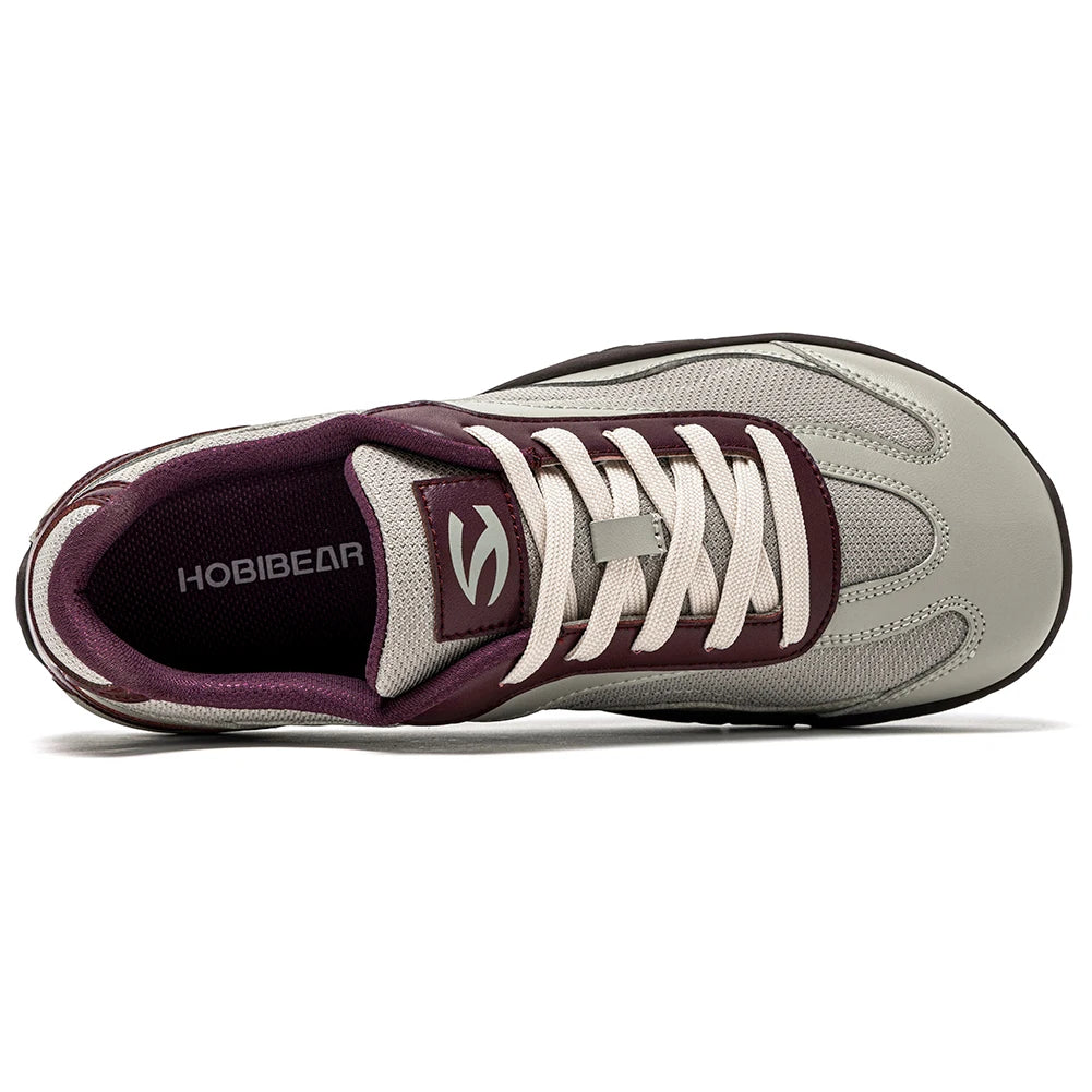 Hobibear Scarpe Da Trekking A Piedi Nudi Unisex Wide Fit Trail Running Scarpe Retrò In Pelle Artificiale Zero Drop