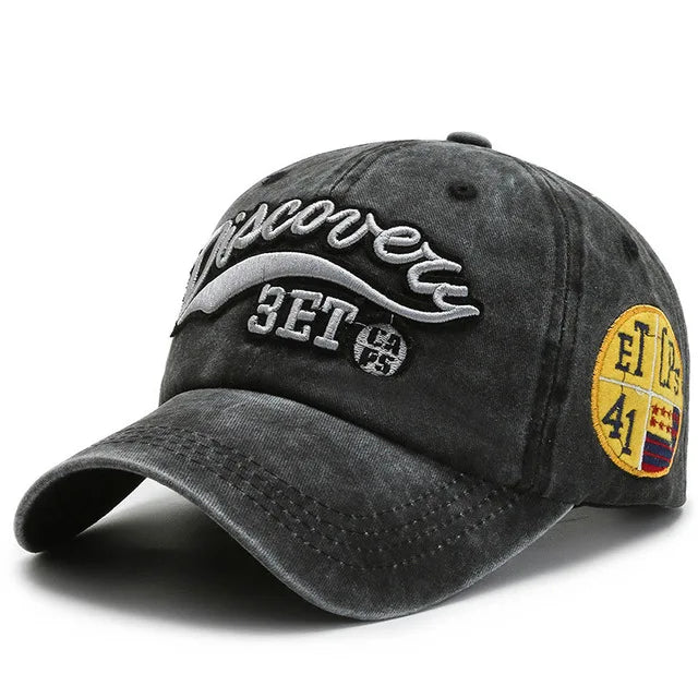 Berretto Da Baseball Unisex Cotone Lavato Con Ricamo Lettere Snapback Estate 2022 Hip Hop Casquette