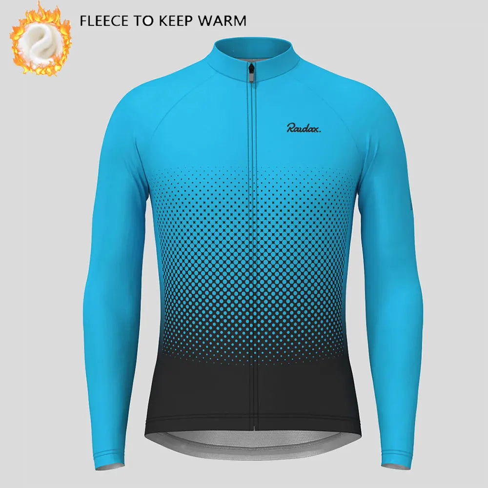 Raudax Abbigliamento Ciclismo Invernale Pile Termico Maglie Da Ciclismo A Maniche Lunghe Calde Giacche Da Bicicletta MTB