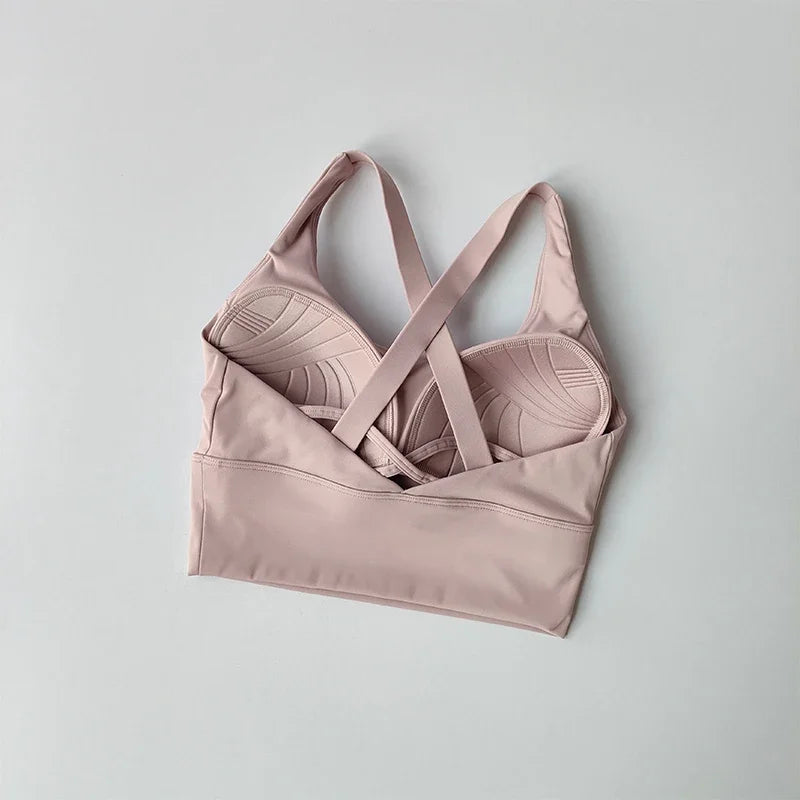 Reggiseno Sportivo Tutto In Uno Alta Intensità Antiurto Per Corsa Yoga Fitness Estivo WX238