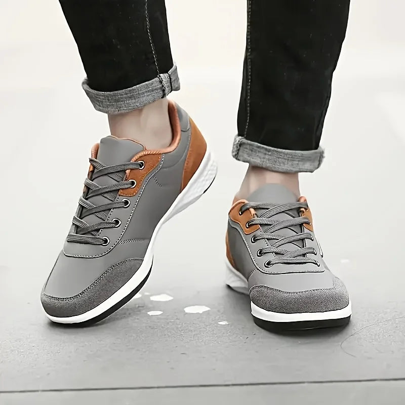 Scarpe Da Uomo Primavera Autunno Impermeabili In Pelle Per Passeggio E Tempo Libero Scarpe Da Ginnastica Antiscivolo