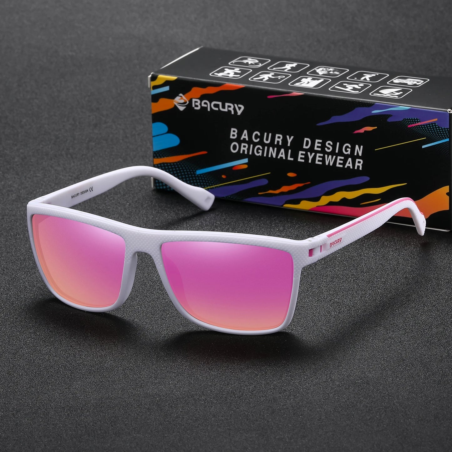 Occhiali Da Sole Sportivi Quadrati Polarizzati UV400 Unisex Per Uomo E Donna Ideali Per Escursionismo Confortevoli