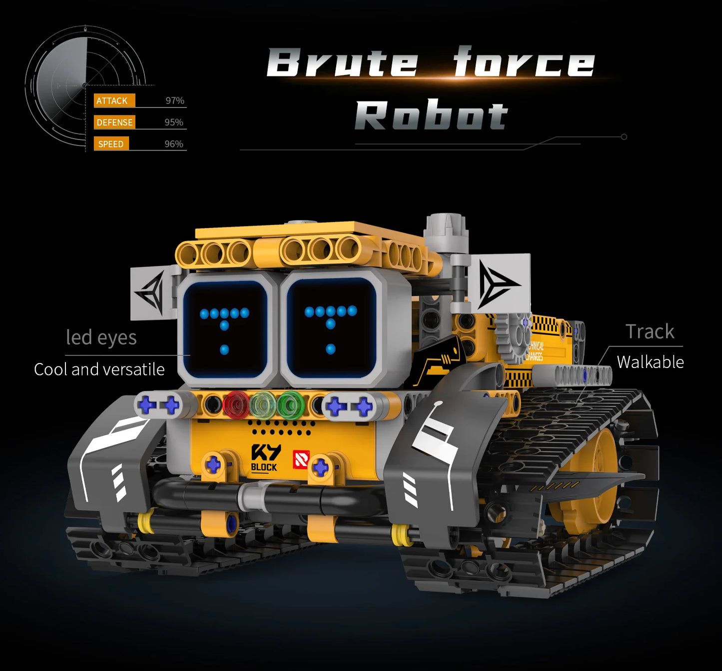 Robot Trasformabile 5 In 1 Con Display Digitale Telecomandato Per Bambini Regalo Ideale