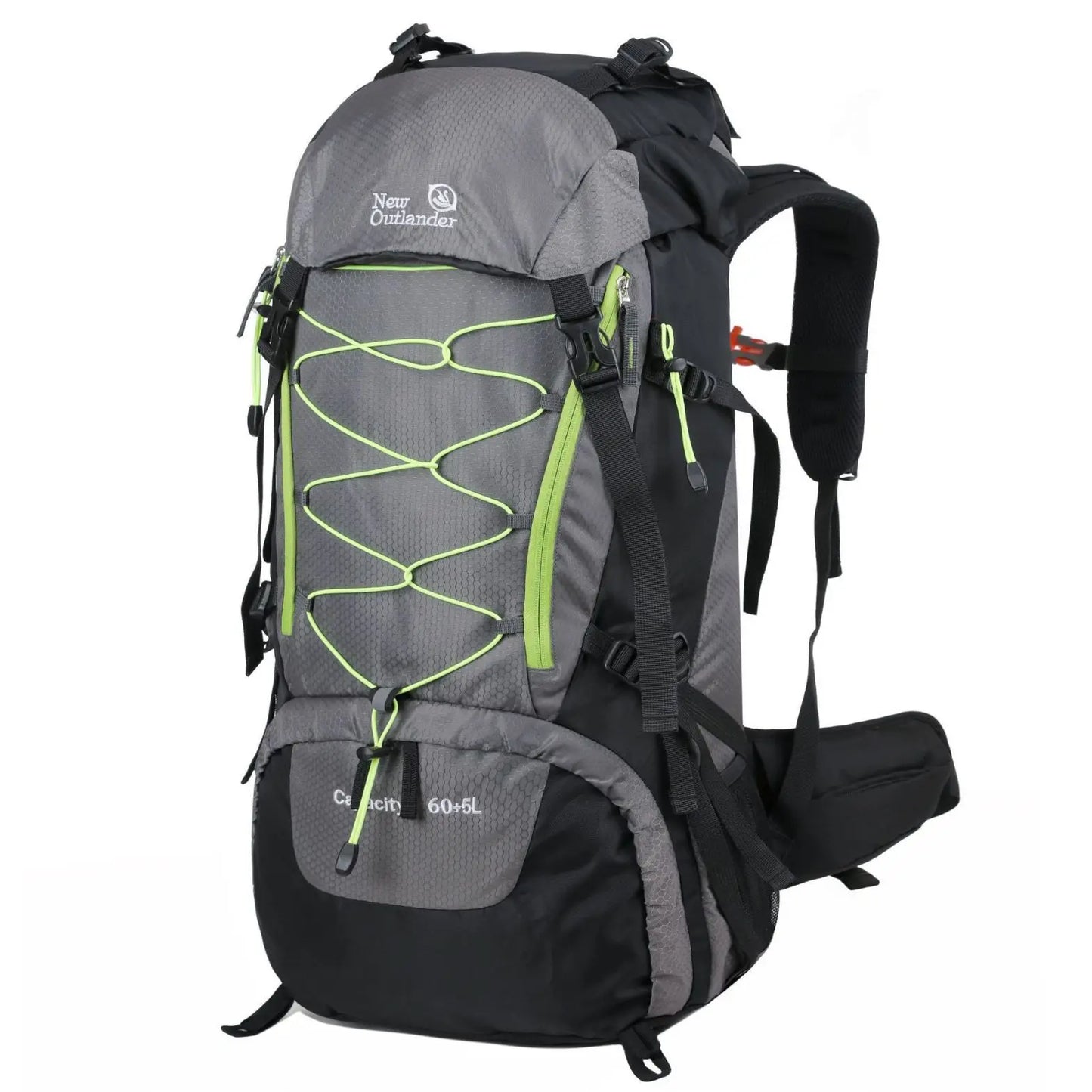West Tune Zaino Impermeabile Da Arrampicata 65 Litri Borsa Outdoor Grande Capacità Per Trekking e Campeggio