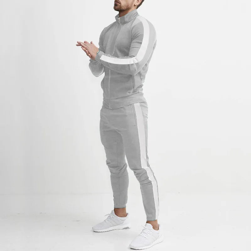 Tuta Sportiva Uomo Casual Autunno Inverno Colori Dell Abbigliamento Maschile Moderno