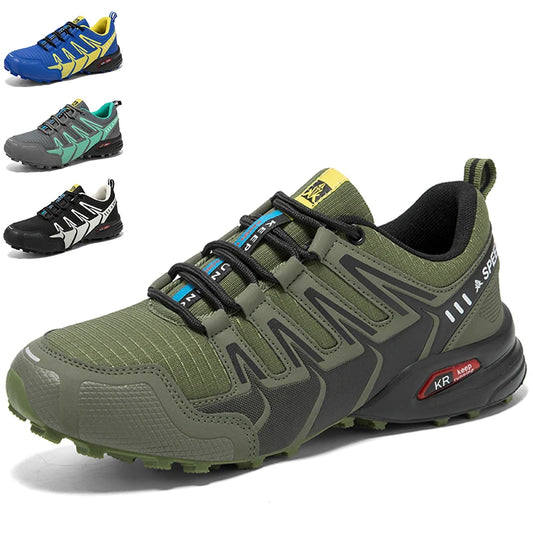 Scarpe sportive da ciclismo all'aperto da uomo Scarpe sportive da esterno antiscivolo impermeabili Scarpe da campeggio per escursioni all'aperto Scarpe da allenamento tattiche