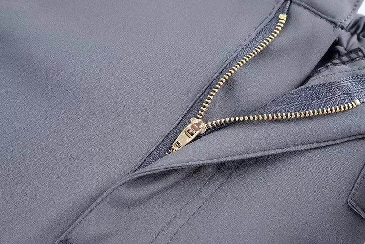 Pantaloni Uomo Softshell Cargo Elastico Per Escursionismo Trekking Arrampicata Campeggio Aperto Rapida Asciugatura 5XL