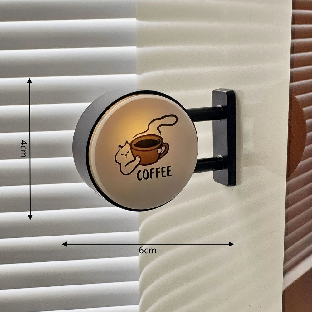 Mini Lightbox Magnet Frigorifero Caffè Turismo Giapponese Souvenir Scatola Luminosa Decorazione Casa Regalo