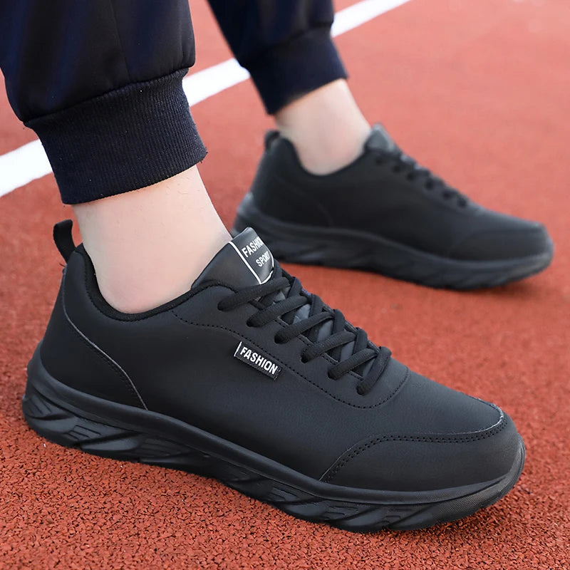 Scarpe Da Uomo In Pelle Traspiranti Da Corsa Scarpe Casual Vulcanizzate Sneakers Per Tempo Libero