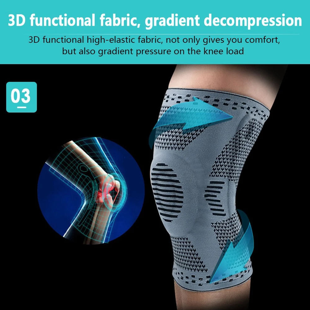 Ginocchiera Protezione Rotula In Silicone Per Atleti Sportivi Compressione Supporto Per Basket