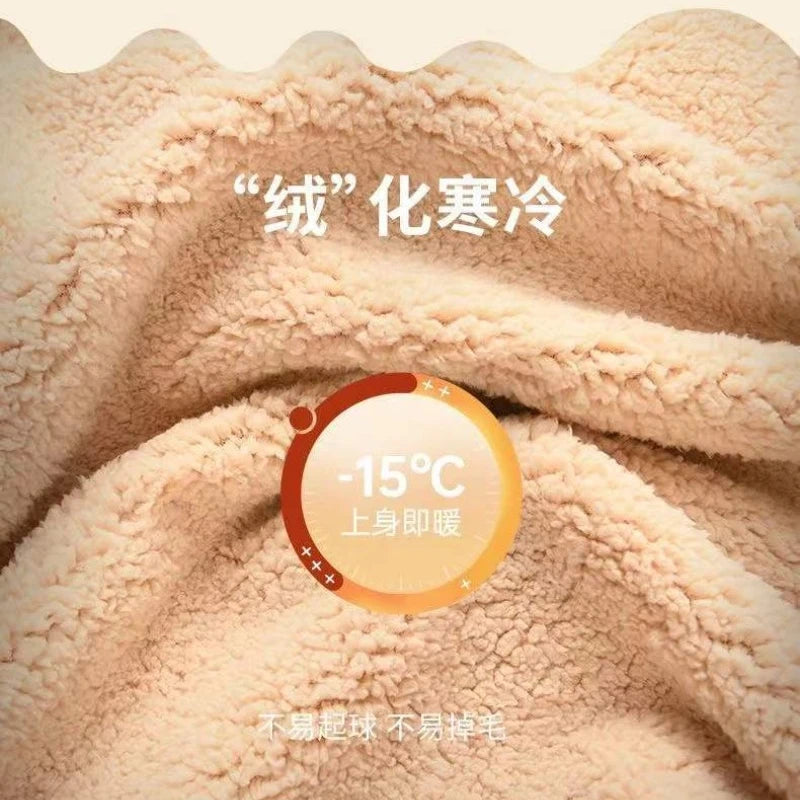 Felpa Da Donna Invernale Allentata Con Cappuccio Stampa Lettere In Peluche Spessa Caldo Foderata In Pile
