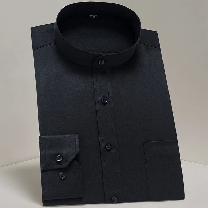 Camicie Da Uomo Eleganti Payel Semi Formale A Maniche Lunghe Con Abbottonatura E Cuciture A Contrasto
