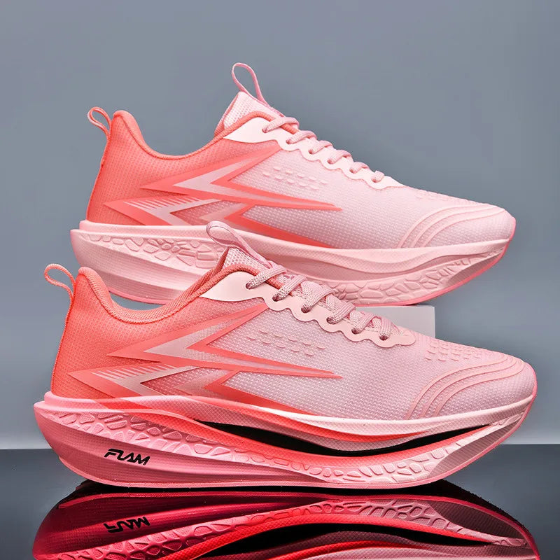 Scarpe Da Corsa Uomo E Donna Leggere Traspiranti Per Maratona Con Bordo In Carbonio Scarpe Sportive Di Tendenza