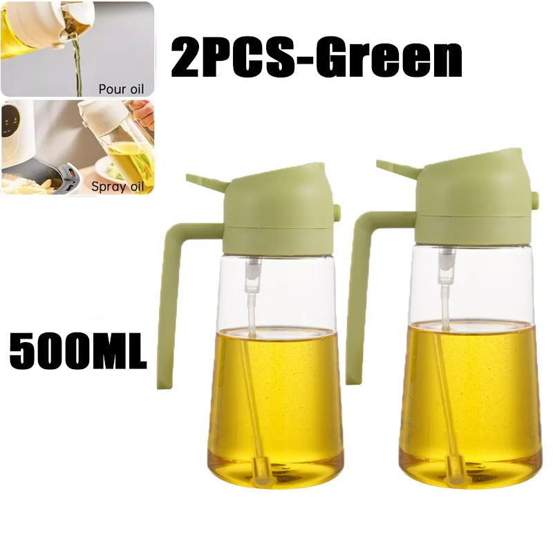 Bottiglia Spray Olio Da Cucina Riutilizzabile Ecologica In PET 200 Ml 300 Ml 500 Ml Spruzzatore Olio Di Oliva