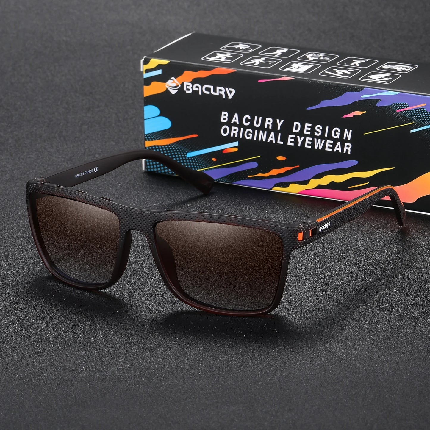 Occhiali Da Sole Sportivi Quadrati Polarizzati UV400 Unisex Per Uomo E Donna Ideali Per Escursionismo Confortevoli