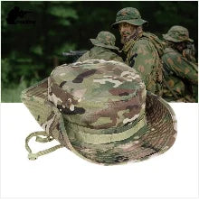 Cappello Boonie Da Pescatore Camouflage All Aperto Protezione Solare Per Esterni Caccia Escursionismo Arrampicata AF056