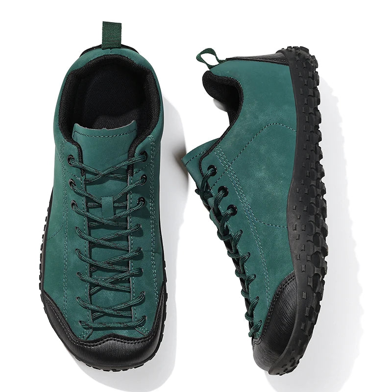 Coppia Scarpe Da Trekking Slip On Uomo All Aperto Punta Larga Per Alpinismo E Passeggio Confortevoli