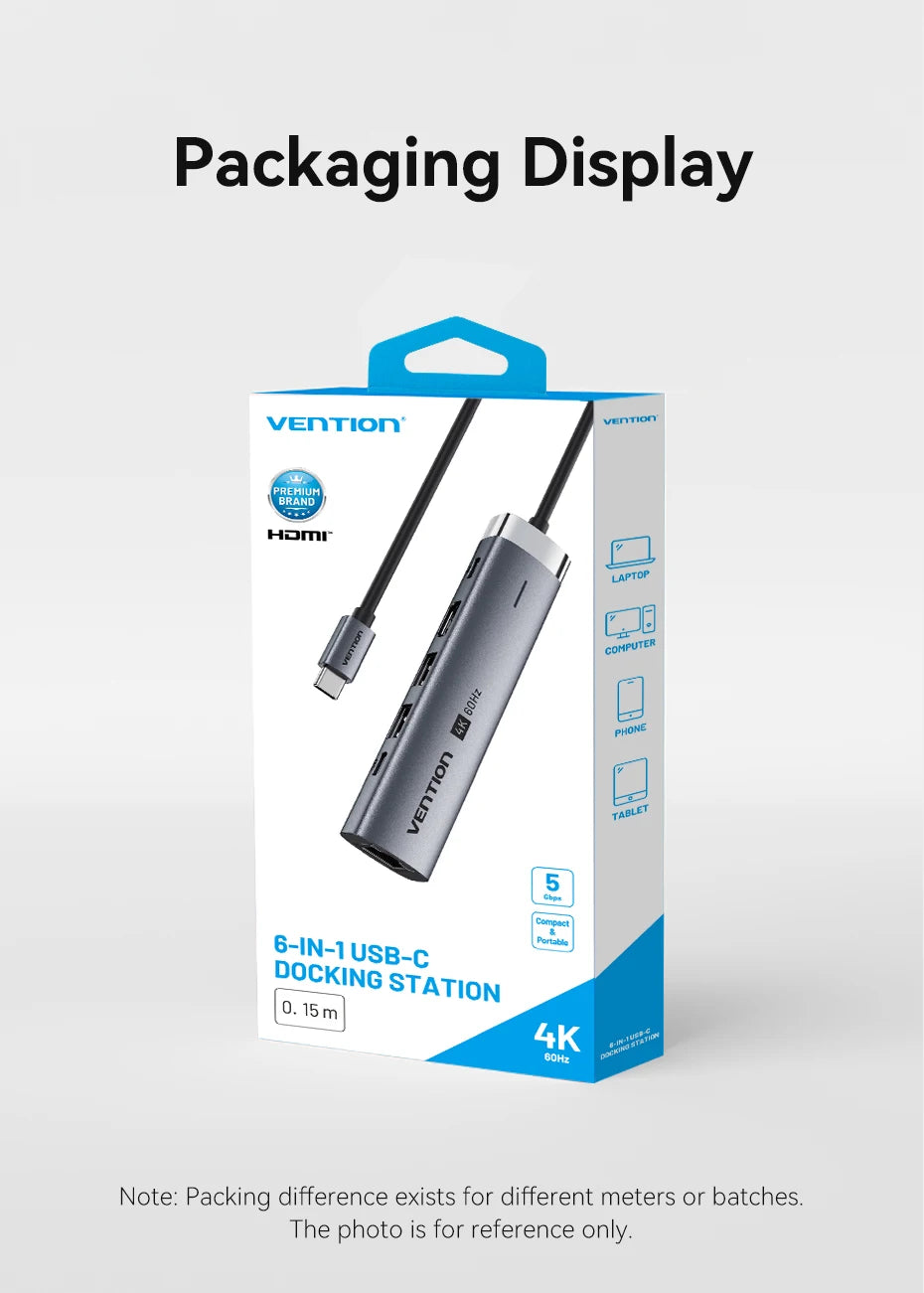 Hub USB C 4K60Hz HDMI RJ45 PD 100W Adattatore Per MacBook iPad Pro Air M2 M1 Samsung USB 3 0