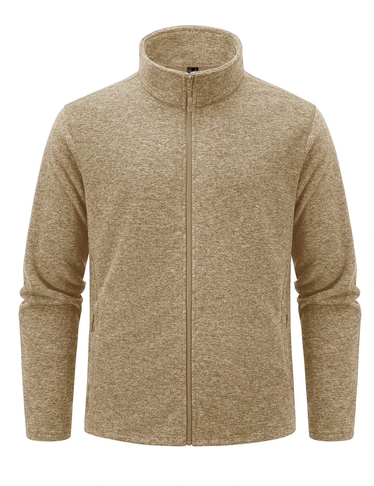 Giacche In Pile Leggere Uomo Con Colletto Alla Coreana Zip Intera Primaverile Sportiva Con Tasche Capispalla