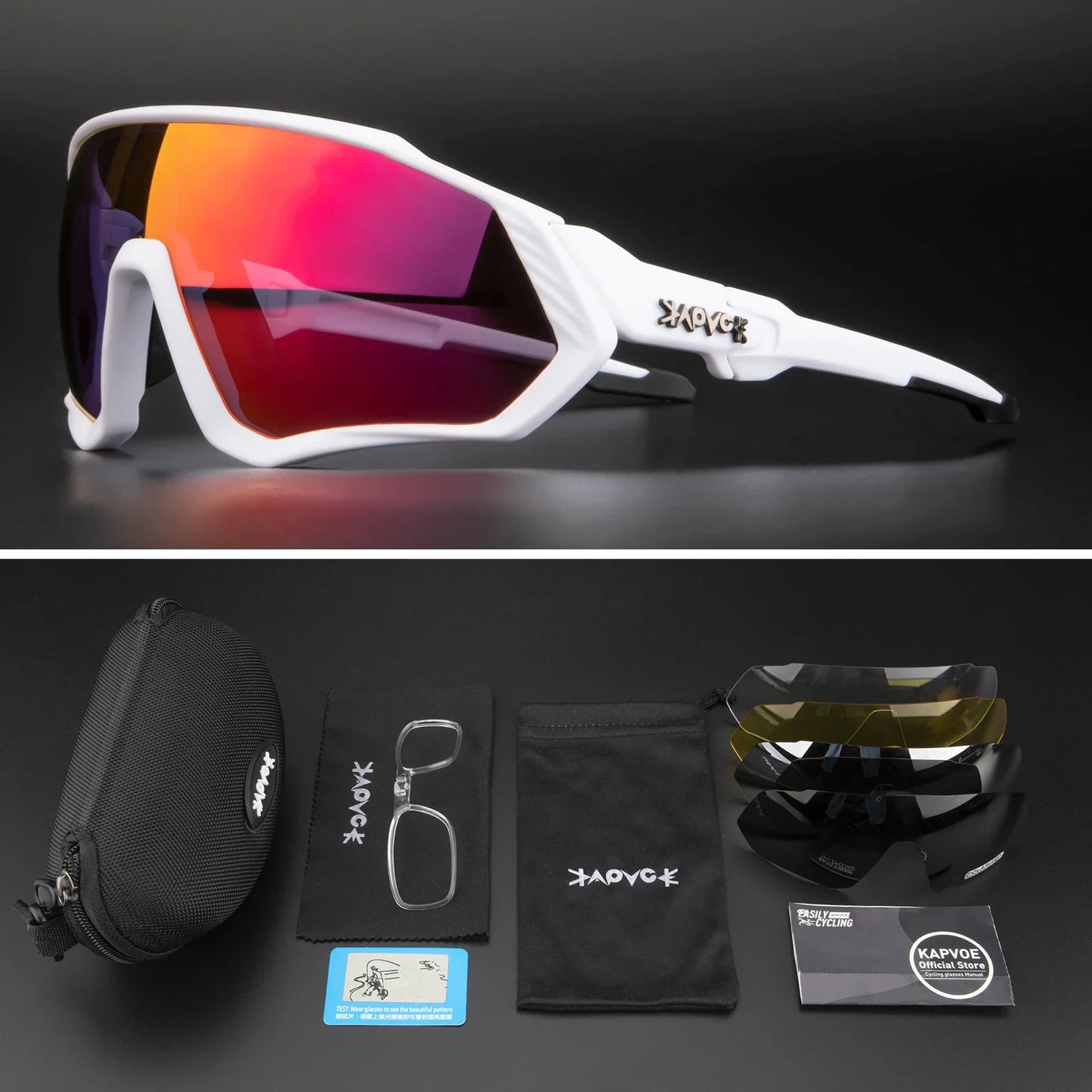 Occhiali Da Ciclismo Polarizzati Per Sport All'Aperto Corsa Pesca MTB Bici Da Strada Unisex Uomo Donna