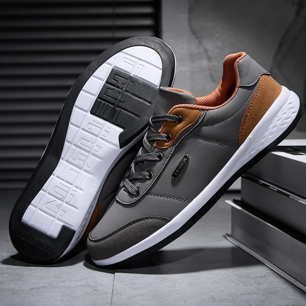 Scarpe Da Uomo Impermeabili Primavera Autunno Sneakers Da Passeggio In Pelle Antiscivolo Per Tempo Libero