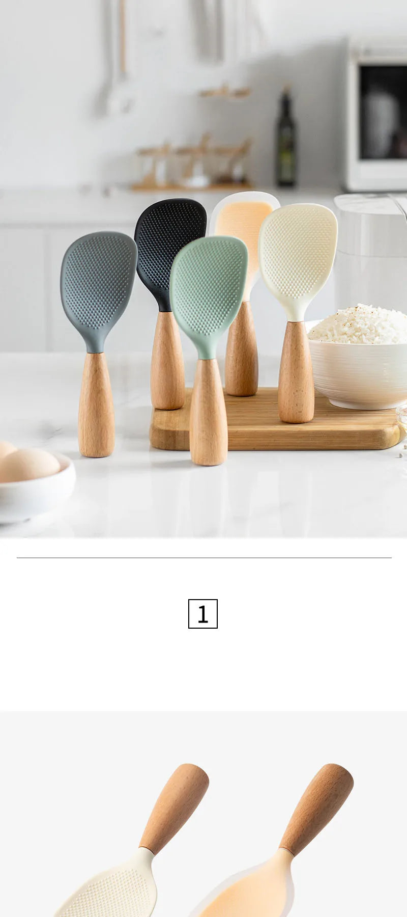 Cucchiaio Da Cucina In Silicone Antiaderente Antiscottatura Resistente Alle Alte Temperature Utensile Durevole