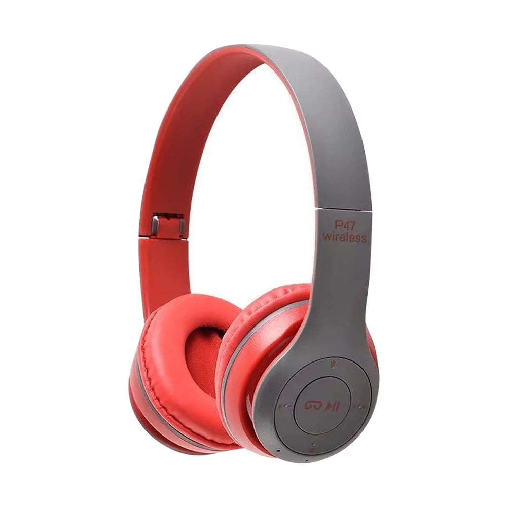 Cuffie Wireless Bluetooth 5.3 Over Ear HiFi Senza Cancellazione Del Rumore Microfono Integrato Sport Gaming Lettore