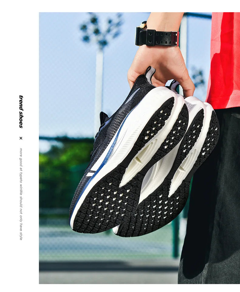 Scarpe da Corsa Sound Friction Rabbit 7PR con Piastra in Carbonio Traspiranti Leggere Sneakers Casual Unisex