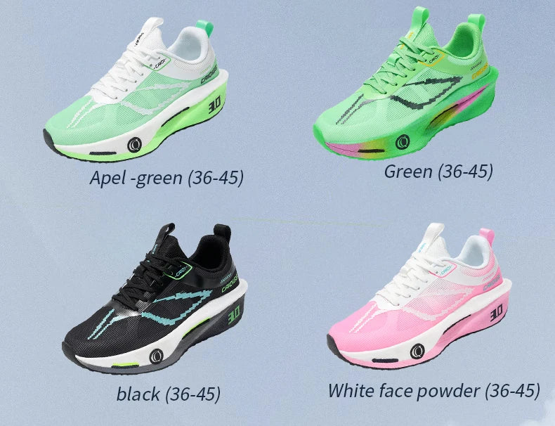 Scarpe Da Corsa Con Piastra In Carbonio Per Maratona Traspiranti Leggere Per Uomo E Donna Comode E Antiscivolo
