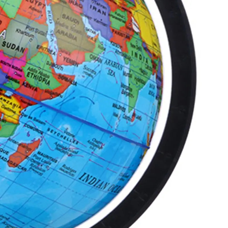 Set Globo Didattico per Aula, Mappa del Mondo in Inglese HD con Visione a 360 Gradi °   Base Girevole, Risorse Geografiche Standard per Scuole