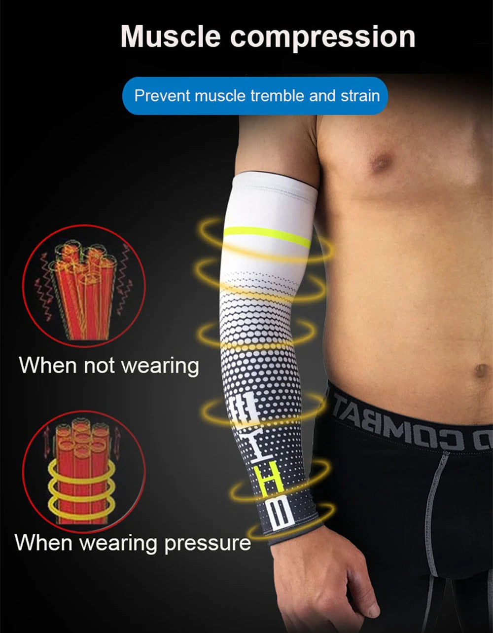 Maniche Braccia Ciclismo Unisex Rinfrescanti Protezione UV Solare Elastiche Per Corsa