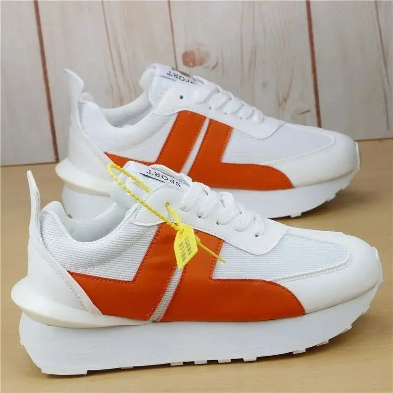 Scarpe Da Ginnastica Casual Uomo Donna Con Piattaforma Maggiorata Traspirante In Pelle Retro