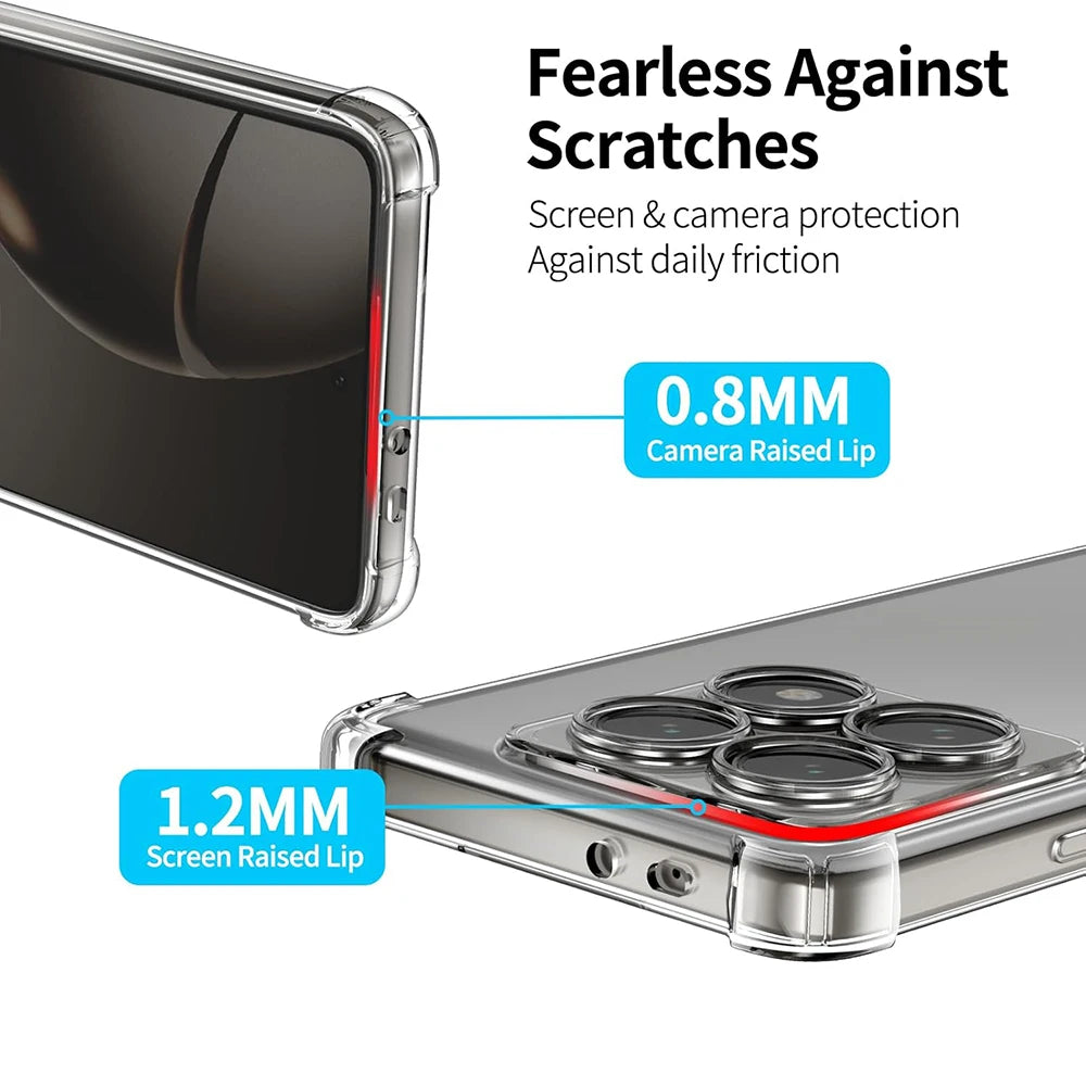 Custodia Morbida In Silicone Antiurto Trasparente Per Xiaomi Mi 11 11T Pro Lite 5G E Modelli 12 13 14 15