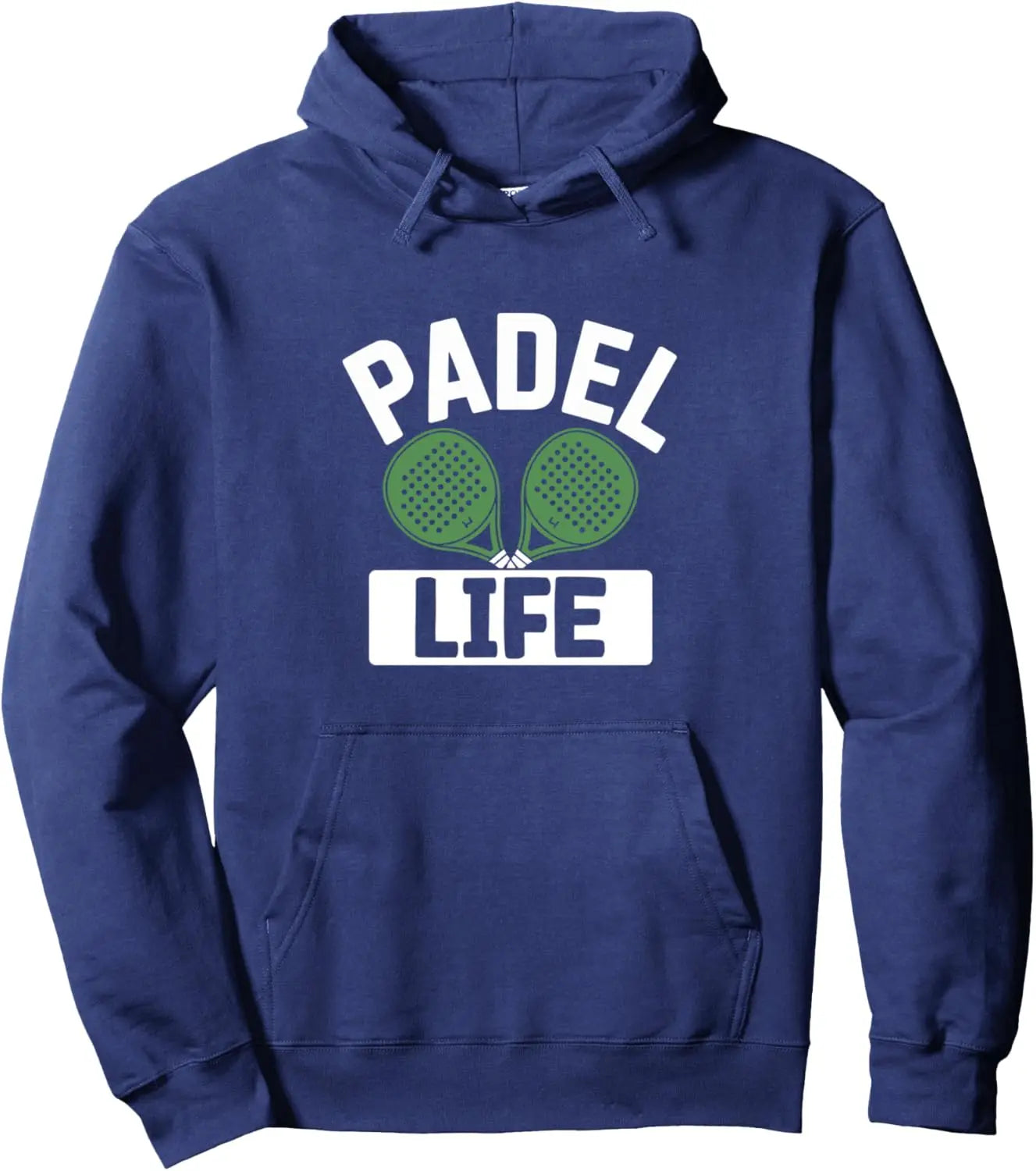 Felpa Con Cappuccio Padel Life Sport Per Atleti Giocatori Stampa Design Originale Regalo Streetwear