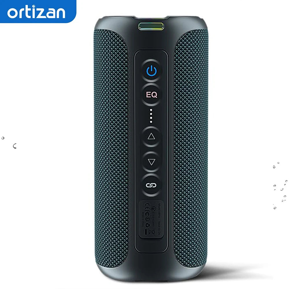 Ortizan X8 Pro Altoparlante Bluetooth Portatile 40 W Suono Stereo Impermeabile IPX7 Bassi Deep Luci RGB 30 Ore 3 EQ