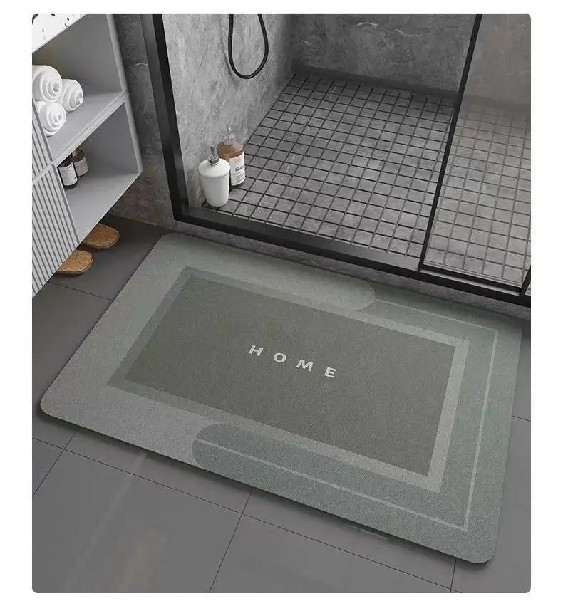 Tappetino Bagno Antiscivolo Assorbente In Fango Diatomea Ad Asciugatura Rapida Per WC E Piedi