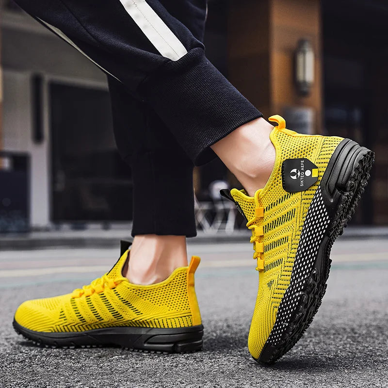 Sneakers Da Uomo Alla Moda In Mesh Traspirante Scarpe Casual Da Corsa Antiscivolo Per Esterno Di Alta Qualità
