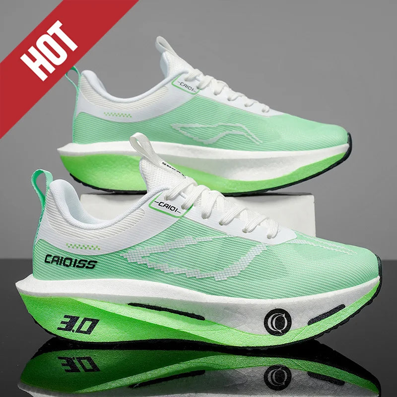Scarpe Da Corsa Con Piastra In Carbonio Per Maratona Traspiranti Leggere Per Uomo E Donna Comode E Antiscivolo