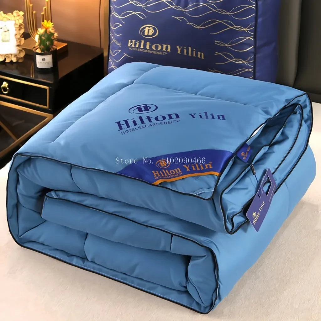 Hilton 5 Stelle Piumino Quattro Stagioni Letto Matrimoniale Caldo Trapunta Invernale
