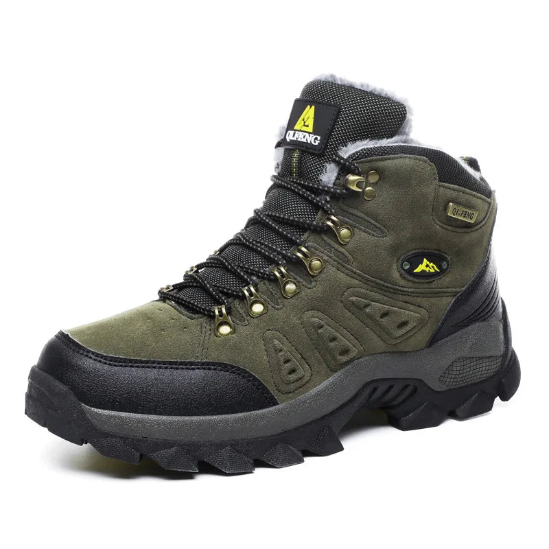 Scarpe Da Arrampicata Invernali All'aperto Da Trekking Antiscivolo Con Suola Spessa Uomo Calde