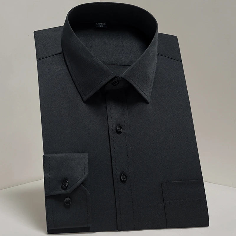 Camicie Da Uomo Eleganti Payel Semi Formale A Maniche Lunghe Con Abbottonatura E Cuciture A Contrasto