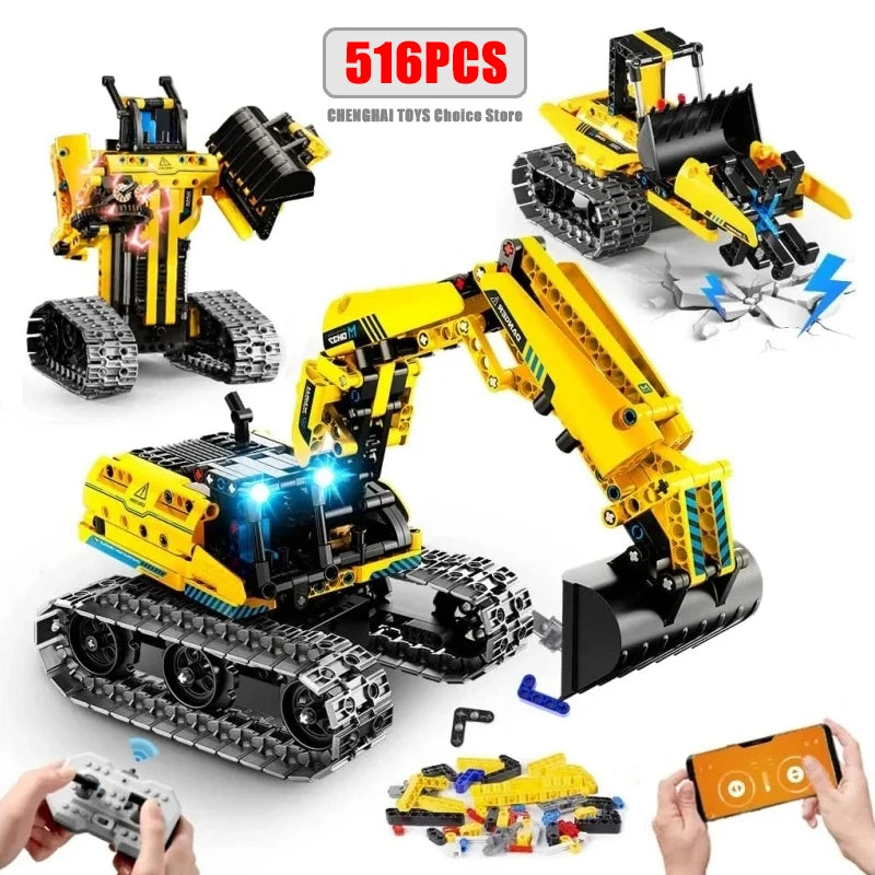 Kit Costruzione Telecomandata 3 In 1 542 Pezzi Per Bambini 8 10 Anni Regalo Educativo