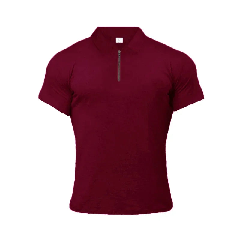 Polo Da Uomo Maniche Corte In Cotone Nuova Abbigliamento Sportivo Fitness Di Tendenza Per Bodybuilding