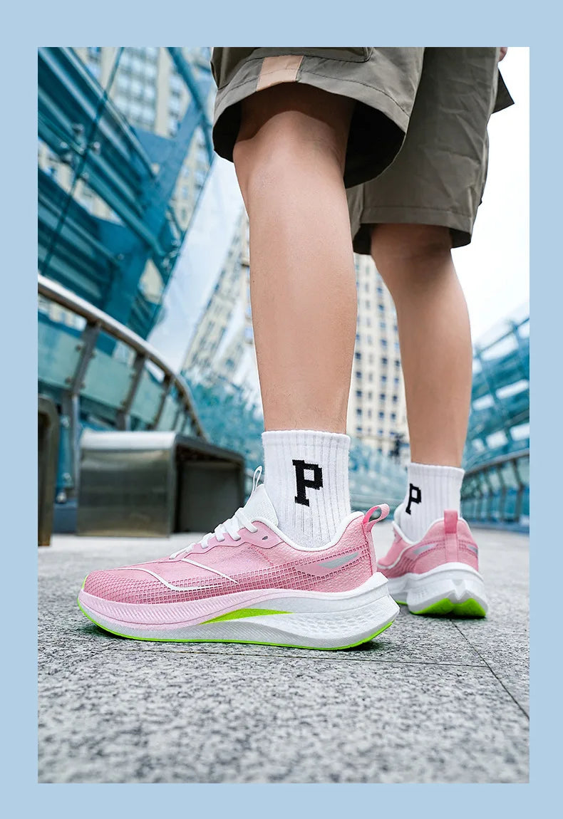 Scarpe Da Corsa Ultra Leggere E Traspiranti Con Piastra In Carbonio Per Uomo E Donna Da Competizione Comode Elastiche