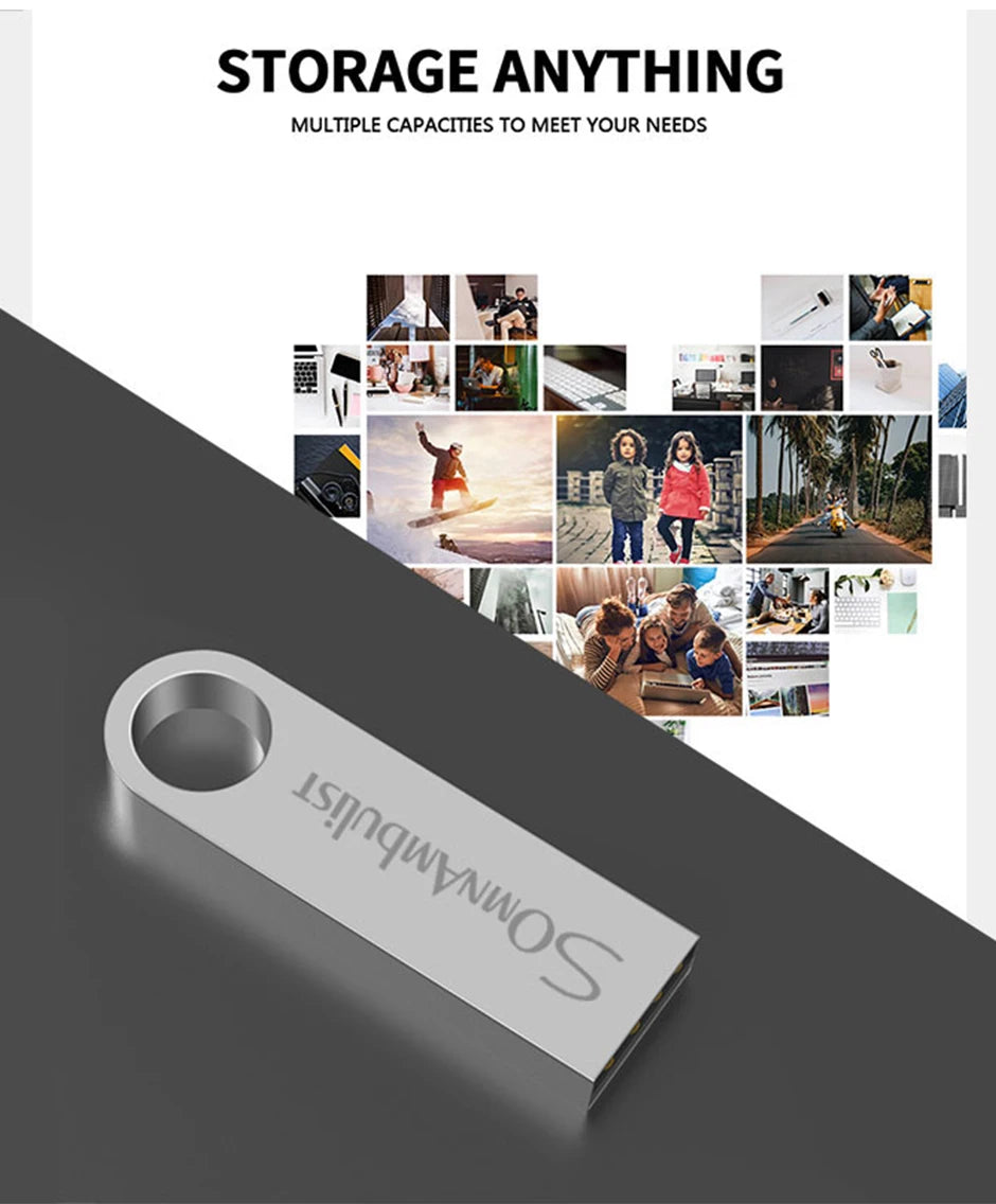 Pen Drive USB 2.0 Ad Alta Velocità SomnAmbuList 4GB 8GB 16GB 32GB 64GB 128GB Compatibile Con PC E Dispositivi Mobili