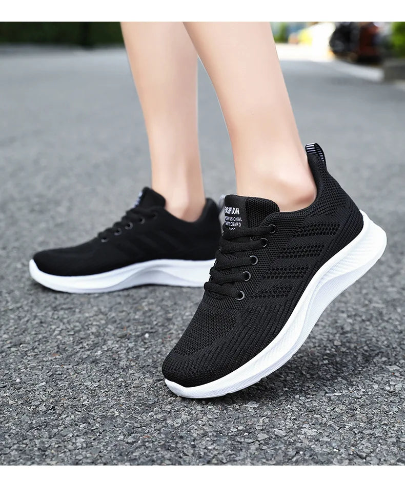 Scarpe da Ginnastica da Donna Traspiranti in Rete Monofacciale con Suola Morbida Ideali per Running e Allenamento